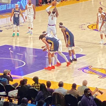 Crypto Arena - Lebron Free throw line - Stadiums & Arenas Near Me - Los Angeles, California