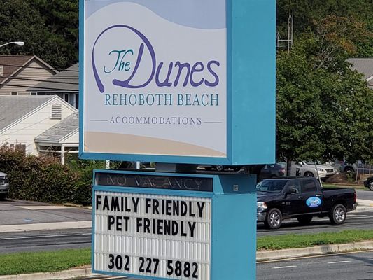 About us - The Dunes is a newly renovated 36-room property located in beautiful Rehoboth Beach, Delaware.
We're a quiet, clean, family-oriented property with proximity to all the attractions of Rehoboth Beach and Dewey Beach.
The Dunes is an ideal location: only a ten minute walk to the beach, a quick Jolly Trolly ride to the Rehoboth boardwalk, and walking distance to the restaurants and bars of Dewey. About us - The Dunes is a newly renovated 36-room property located in beautiful Rehoboth Beach, Delaware.
We're a quiet, clean, family-oriented property with proximity to all the attractions of Rehoboth Beach and Dewey Beach.
The Dunes is an ideal location: only a ten minute walk to the beach, a quick Jolly Trolly ride to the Rehoboth boardwalk, and walking distance to the restaurants and bars of Dewey.