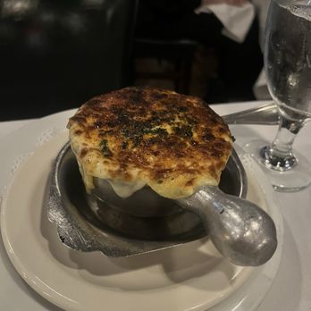 The River Palm Terrace - Baked French Onion Soup - Steakhouses Near Me - Edgewater, New Jersey The River Palm Terrace - Baked French Onion Soup - Steakhouses Near Me - Edgewater, New Jersey