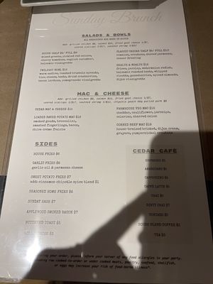Menu photo 2 Cedar Street Grille Sturbridge, MA