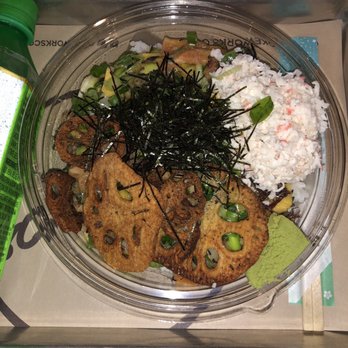 The Block - Poke bowl with spicy tuna and scallop from Pokéworks - Asian Fusion Near Me - Annandale, Virginia