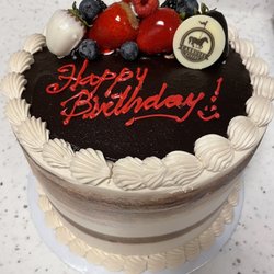 El Carrusel Bakery - Mocha tres leches cake - so good and it has fruit inside