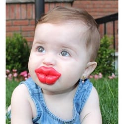 Crystal Dream - Another picture from satisfied customer with our bright lip kiss pacifier.