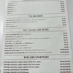 Brass Rail Salt Beef Bar - Beverage Menu
