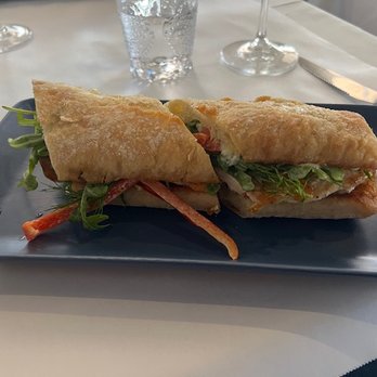 Deux Bistro - Chicken sandwich - absolutely delicious - French Near Me - Woodland Hills, California