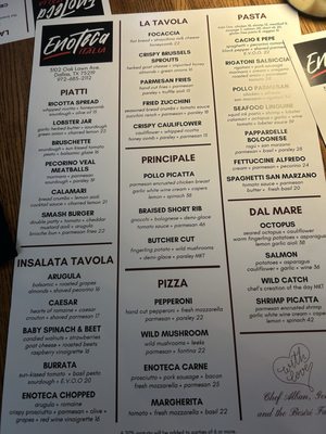 Menu photo 8 Enoteca Italia Dallas, TX Menu photo 8 Enoteca Italia Dallas, TX