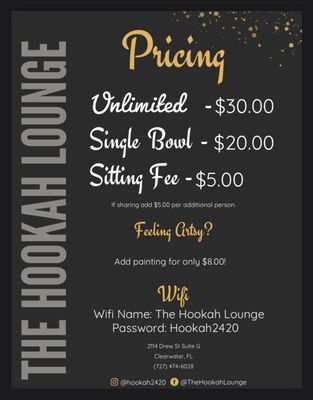 Menu photo 2 Hookah Lounge Clearwater, FL Menu photo 2 Hookah Lounge Clearwater, FL