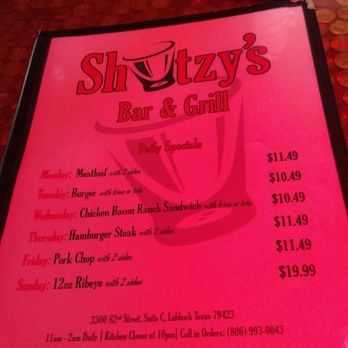 Shotzy's Bar & Grill - Bars Near Me - Lubbock, Texas Shotzy's Bar & Grill - Bars Near Me - Lubbock, Texas