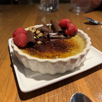 Seasons Restaurant - pistachio creme brulee - New American Near Me - Carlsbad, California