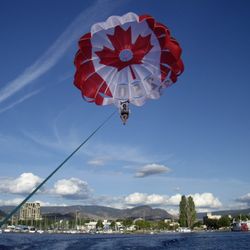 Okanagan Parasail - A breath-taking adventure awaits. Parasail with a bird's-eye view of the Okanagan and a unique perspective of the water, mountains and shore
