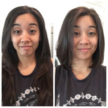 Supercuts - After 30 years of long hair! Thanks brittany! - Hair Salons Near Me - CORONA, California Supercuts - After 30 years of long hair! Thanks brittany! - Hair Salons Near Me - CORONA, California