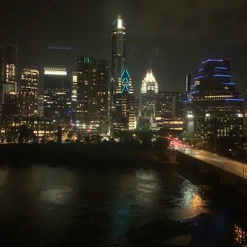 Hyatt Regency Austin - Austin Skyline at Night from the 14th floor - Hotels Near Me - Austin, Texas