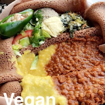 Cafe Dareye - Full veggie combo - Ethiopian Near Me - Oakland, California
