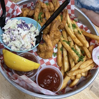 Clausen Oysters - Shrimp and chips - Seafood Near Me - North Bend, Oregon