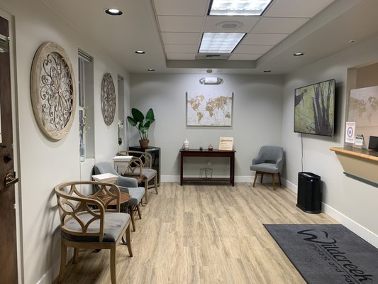 Remodeled modenr office - Our office was remodeled in late 2020 to take the feel from the late '90s to a spa inspired more relaxing feel.  More spa-like features to come! This remodel was much needed and now matches the feel of the staff providing exceptional, quality care.