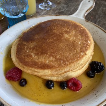 Herringbone Waikiki - Lilikoi mochi pancakes are delish- get it!! - Seafood Near Me - Honolulu, Hawaii