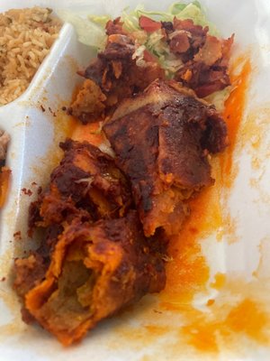 Photo of Delicious Mexican Eatery - El Paso, TX, US. Burnt enchiladas