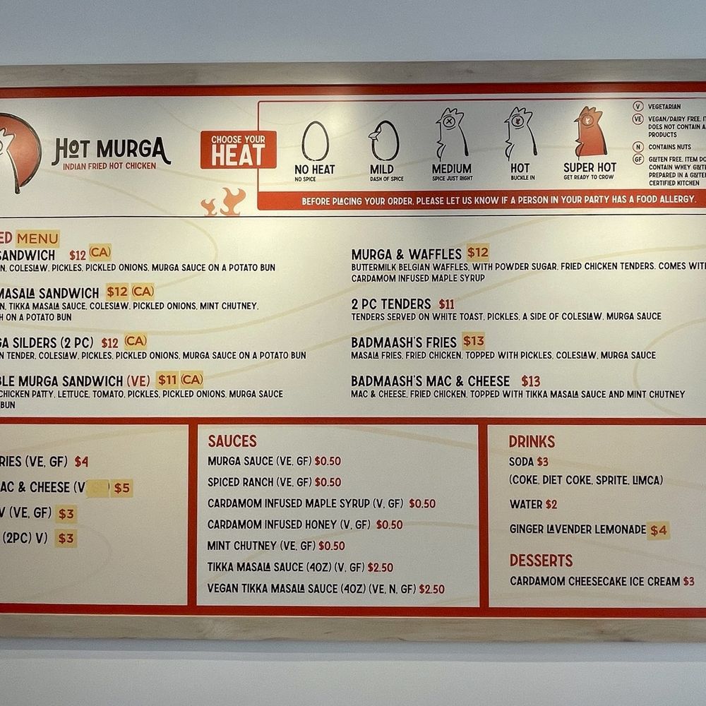 Hot Murga - Menu - Indian Near Me - New Haven, Connecticut