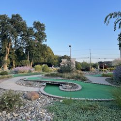 Castle Mini Golf - Part of the beautiful and fun course.