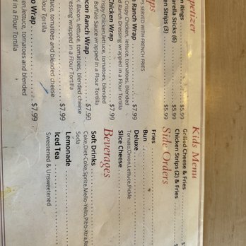 Edinburgh Diner - Menu - Wraps Near Me - Edinburgh, Indiana