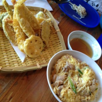 Fukada - Shrimp and veg tempura and oyako-don :) - Japanese Near Me - Irvine, California Fukada - Shrimp and veg tempura and oyako-don :) - Japanese Near Me - Irvine, California