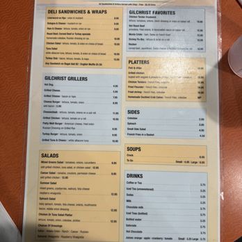 Gilchrist Restaurant - Menu (as of May 2026) - Breakfast & Brunch Near Me - Atlantic City, New Jersey