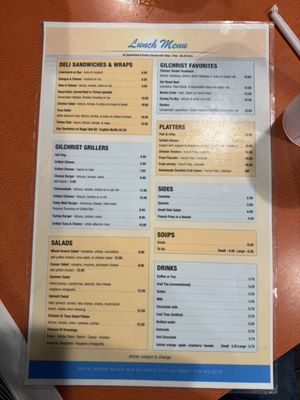 Menu photo 2 Gilchrist Restaurant Atlantic City, NJ