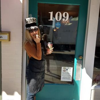 La Salon - Halloween and our new painted door by Sean... With Darlene deciding should she go to work or not... More coffee.. and work work work - Hair Stylists Near Me - Apex, North Carolina La Salon - Halloween and our new painted door by Sean... With Darlene deciding should she go to work or not... More coffee.. and work work work - Hair Stylists Near Me - Apex, North Carolina