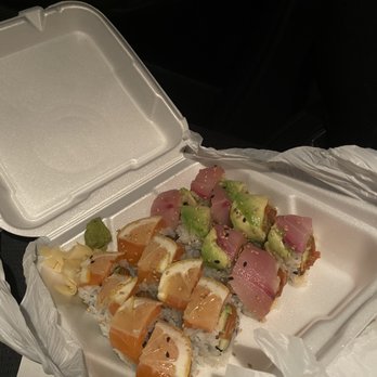 Daru Sushi - Ultimate salmon & crazy tail roll - Sushi Bars Near Me - Bellflower, California Daru Sushi - Ultimate salmon & crazy tail roll - Sushi Bars Near Me - Bellflower, California