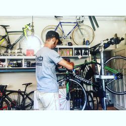 Chainsmith Bike Shop - Justin in the workshop