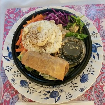 Nam Nam - Rice Noodle Bowl, grilled chicken, egg roll, bean sprouts, cilantro. salad, pickled carrots & daikon, savory mildly-spicy Nam Nam sauce - Vietnamese Near Me - Brookville, Pennsylvania Nam Nam - Rice Noodle Bowl, grilled chicken, egg roll, bean sprouts, cilantro. salad, pickled carrots & daikon, savory mildly-spicy Nam Nam sauce - Vietnamese Near Me - Brookville, Pennsylvania