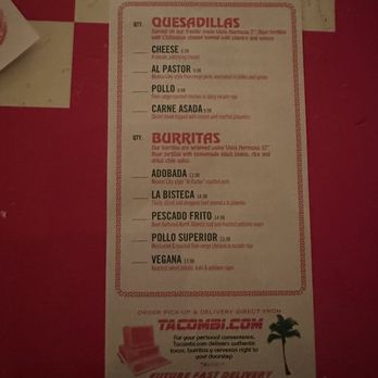 Tacombi - Menu - Mexican Near Me - New York, New York