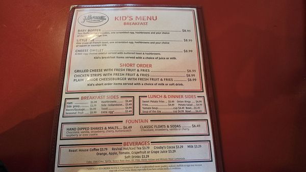 Menu photo 2 Hogan's Diner Spokane, WA