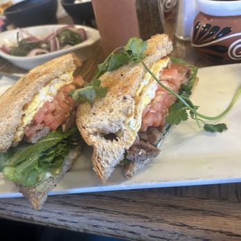 La Sinaloense - Steak n egg breakfast sandwich. - Seafood Near Me - Chula Vista, California La Sinaloense - Steak n egg breakfast sandwich. - Seafood Near Me - Chula Vista, California