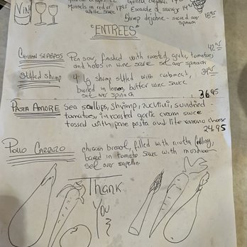 La Scarola - Handwritten specials menu - Italian Near Me - Chicago, Illinois