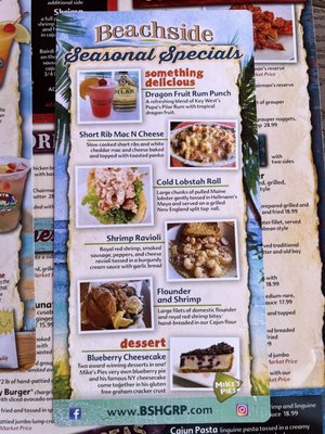 Menu photo 8 Crabby's On The Pass Treasure Island, FL