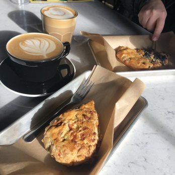 Hexe Coffee - Cheddar scone and veggie galette - Coffee & Tea Near Me - Chicago, Illinois Hexe Coffee - Cheddar scone and veggie galette - Coffee & Tea Near Me - Chicago, Illinois