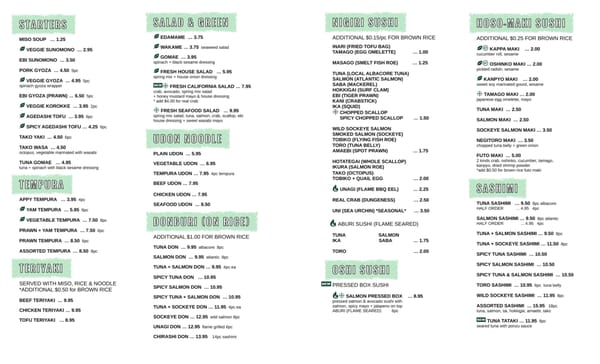 Menu photo 5 FRESH Sushi Vancouver, BC