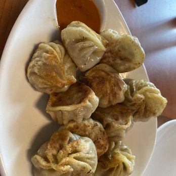 Nanglo Resturant and Bar - Chicken Momo (fried then pan fried) Soooo good!! - Indian Near Me - Arlington, Texas Nanglo Resturant and Bar - Chicken Momo (fried then pan fried) Soooo good!! - Indian Near Me - Arlington, Texas