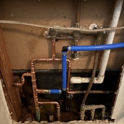 Martin Plumbing Pros - Water reroute due to a slab leak, we eliminated the leaking line below slab and rerouted a new line through the attic