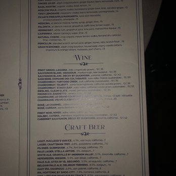 GRANVILLE - Non-gin  cocktails - New American Near Me - Pasadena, California