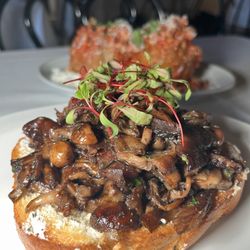 Joanne’s Table - Mushroom, goat cheese, honey toast