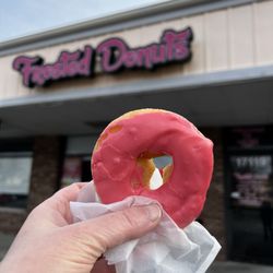 Frosted Donuts - Strawberry donut, gluten free and dairy free!