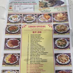 New Good Taste Chinese Restaurant - Lunch menu