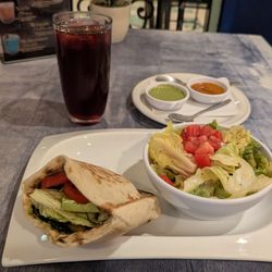 Pita Mediterranean Cuisine - Salmon pita and Jamaica