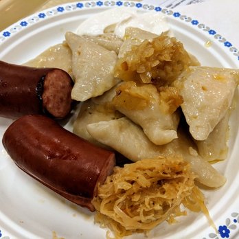 Holy Trinity Ukrainian Orthodox Cathedral - Perogie Dinner with two extra sausages - Churches Near Me - Vancouver, British Columbia