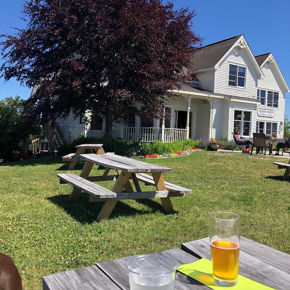 Bier's Inwood Brewery - Outdoor area and bar inside - Breweries Near Me - Charlevoix, Michigan