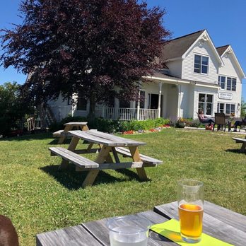 Bier's Inwood Brewery - Outdoor area and bar inside - Breweries Near Me - Charlevoix, Michigan