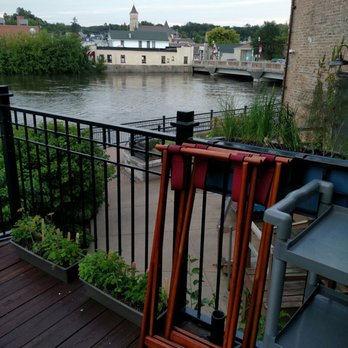 Bleuroot - The river is a bit swollen right now but a very nice view. - New American Near Me - West Dundee, Illinois