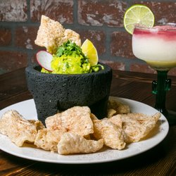 LUNA Mexican Kitchen - - Guacamole  - avocado, jalapeño, onion, cilantro, lime, chicharrones